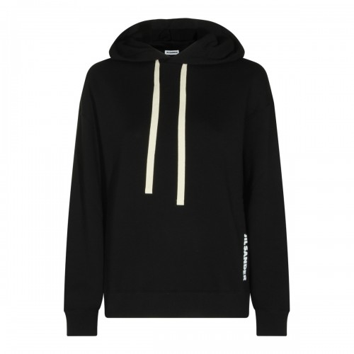 BLACK COTTON SWEATSHIRT