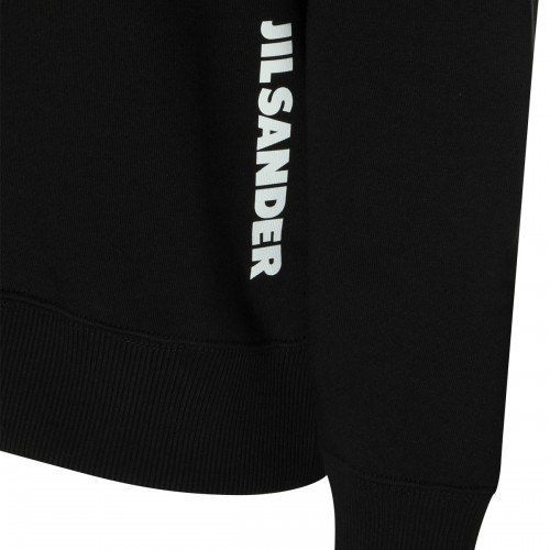 BLACK COTTON SWEATSHIRT