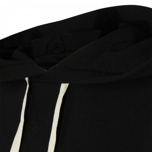BLACK COTTON SWEATSHIRT