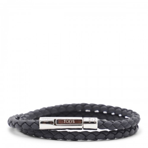 BLUE LEATHER BRACELET