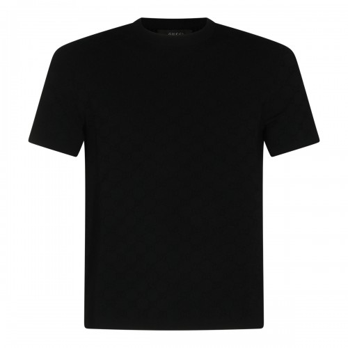 BLACK COTTON T-SHIRT