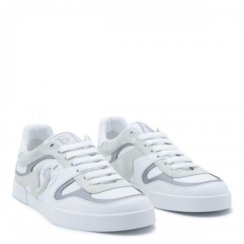 GREY AND WHITE LEATHER... 2