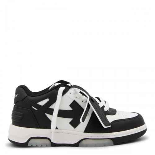 BLACK AND WHITE LEATHER OUT...