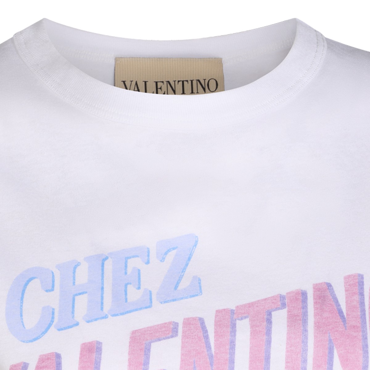 WHITE COTTON T-SHIRT