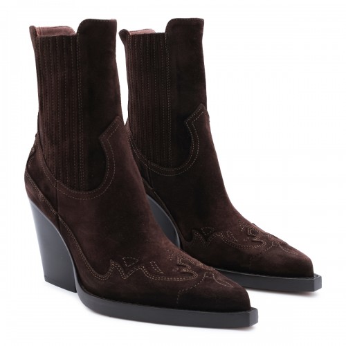 CHOCOLATE SUEDE DALLAS BOOTS
