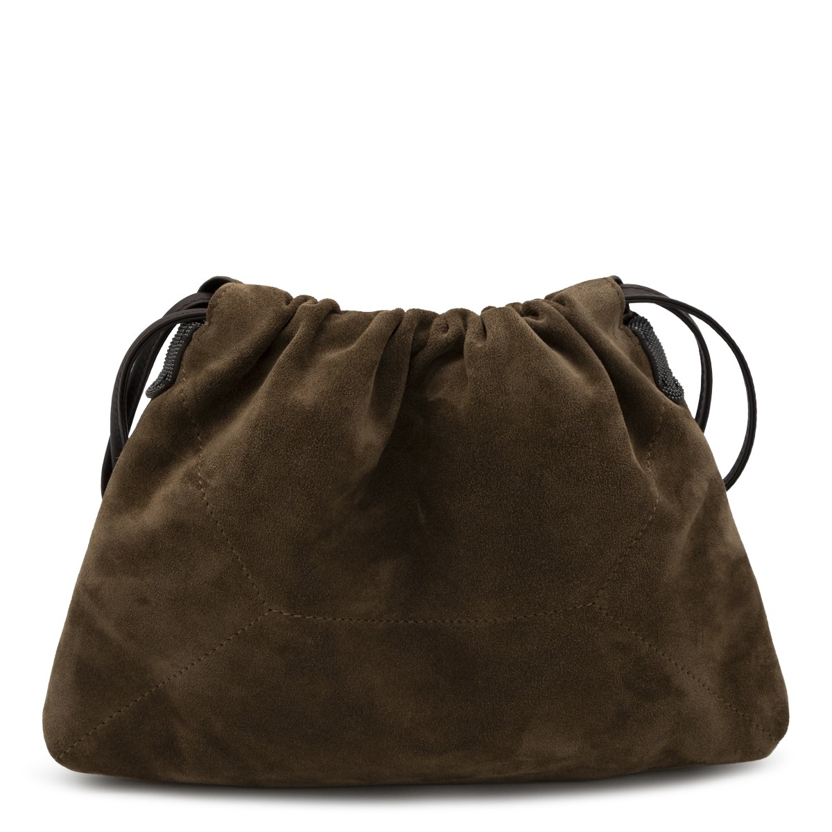 CARAMEL SUEDE CROSSBODY BAG