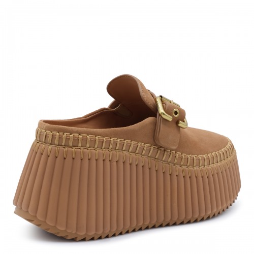 POTTERY BROWN LEATHER NAMA SNEAKERS