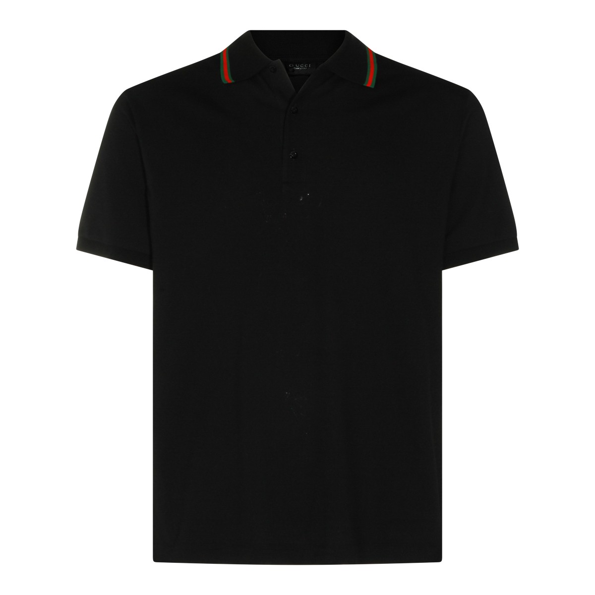 BLACK COTTON POLO SHIRT
