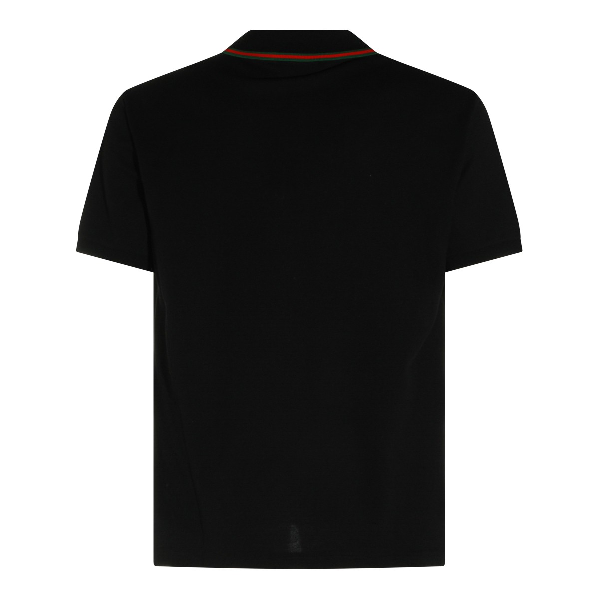 BLACK COTTON POLO SHIRT