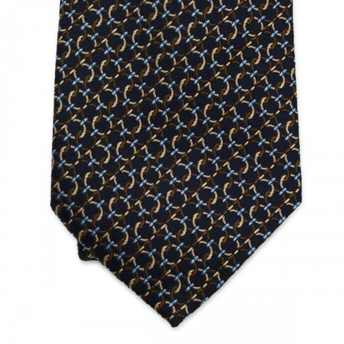 NAVY SILK TIE