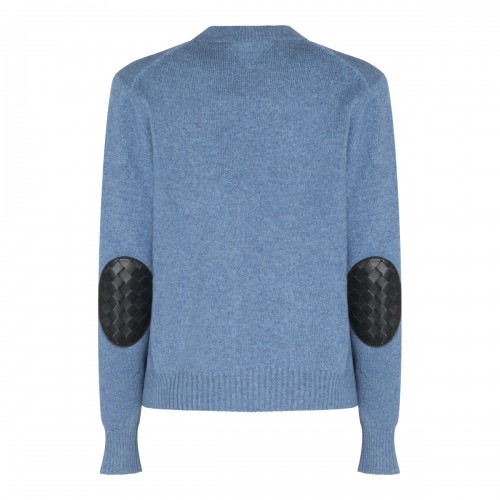 LIGHT BLUE WOOL SWEATSHIRT 2