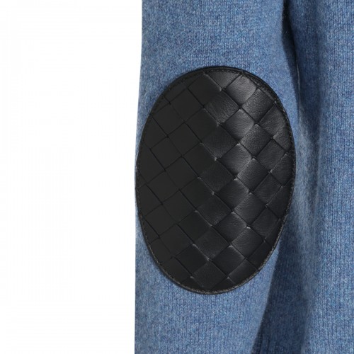 LIGHT BLUE WOOL SWEATSHIRT