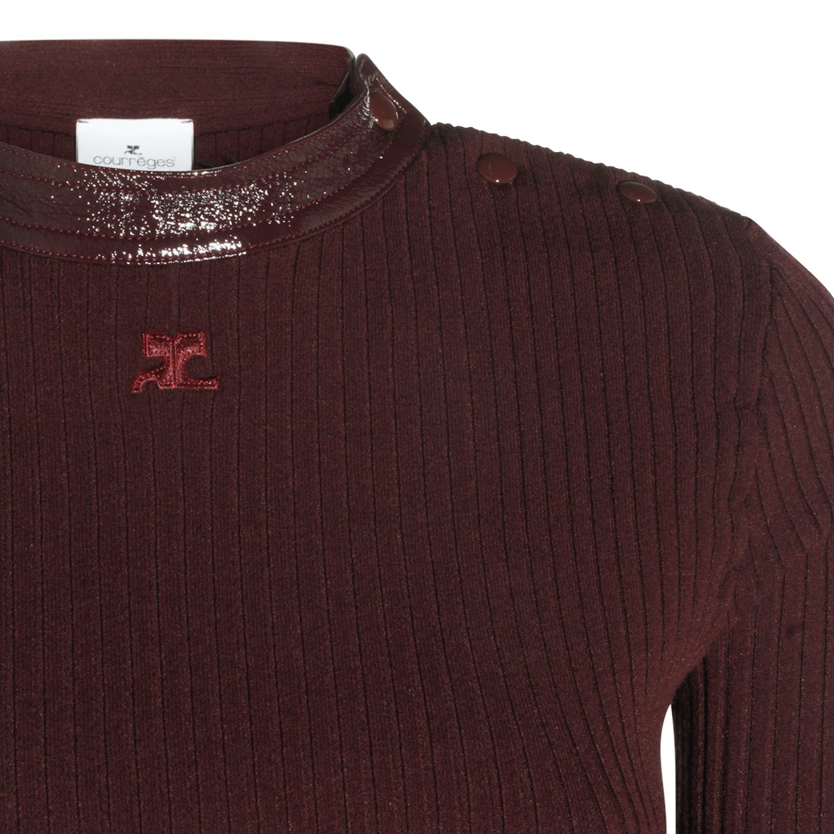BURGUNDY VISCOSE KNITWEAR