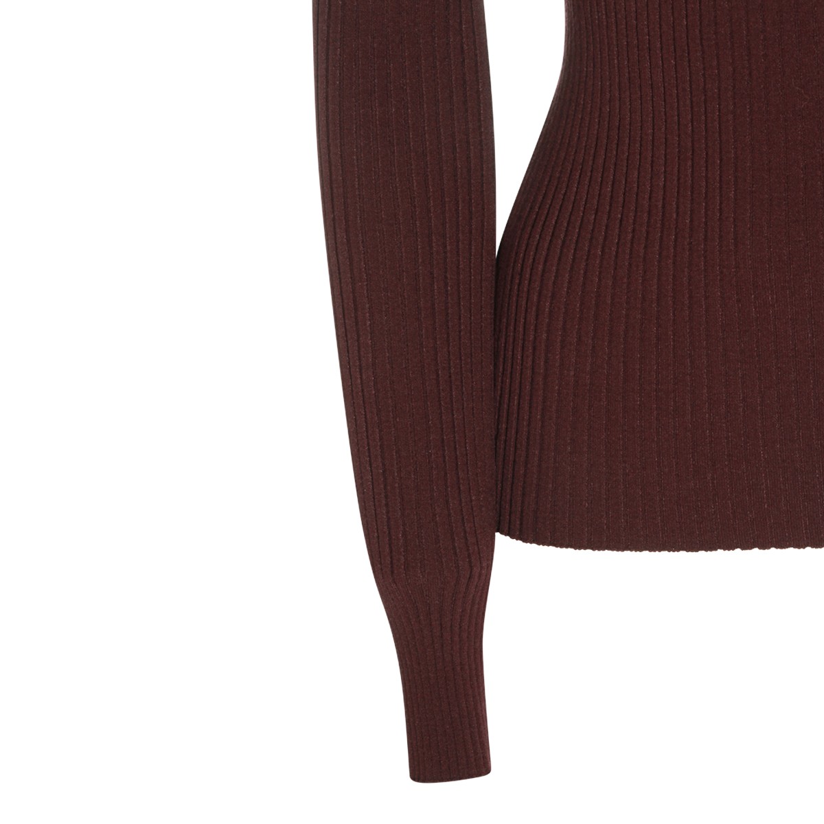 BURGUNDY VISCOSE KNITWEAR