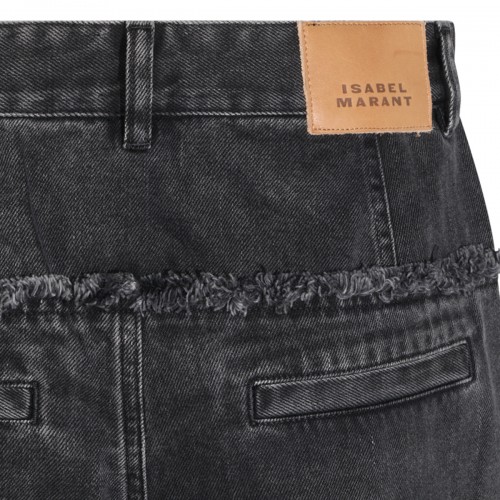 FADED BLACK DENIM JEANS