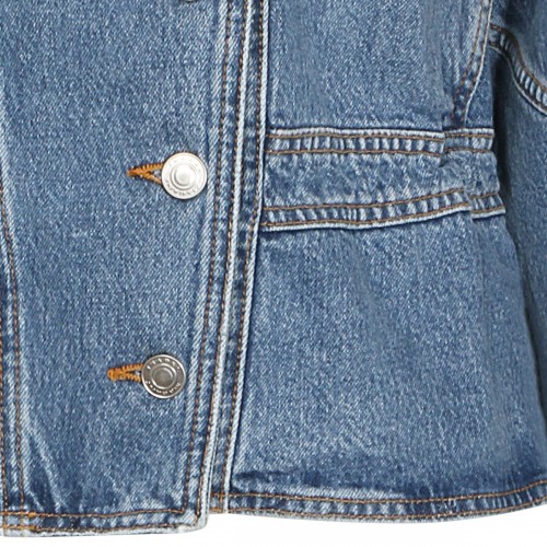 LIGHT BLUE COTTON DENIM JACKET
