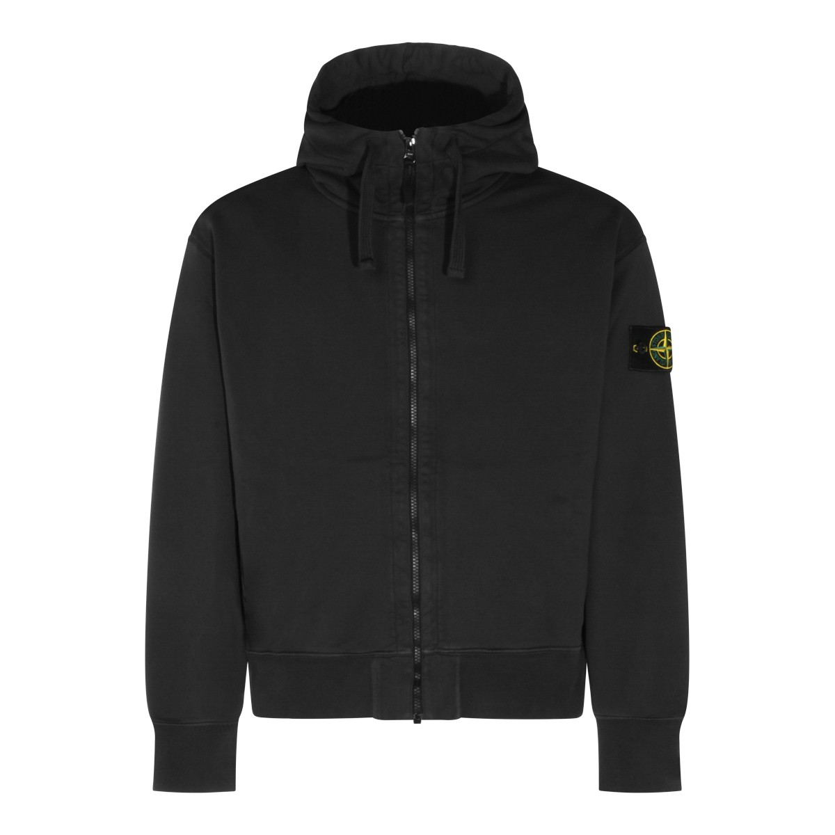 BLACK COTTON SWEATSHIRT