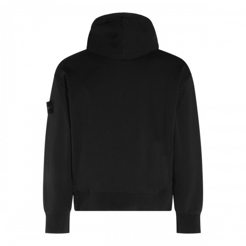 BLACK COTTON SWEATSHIRT