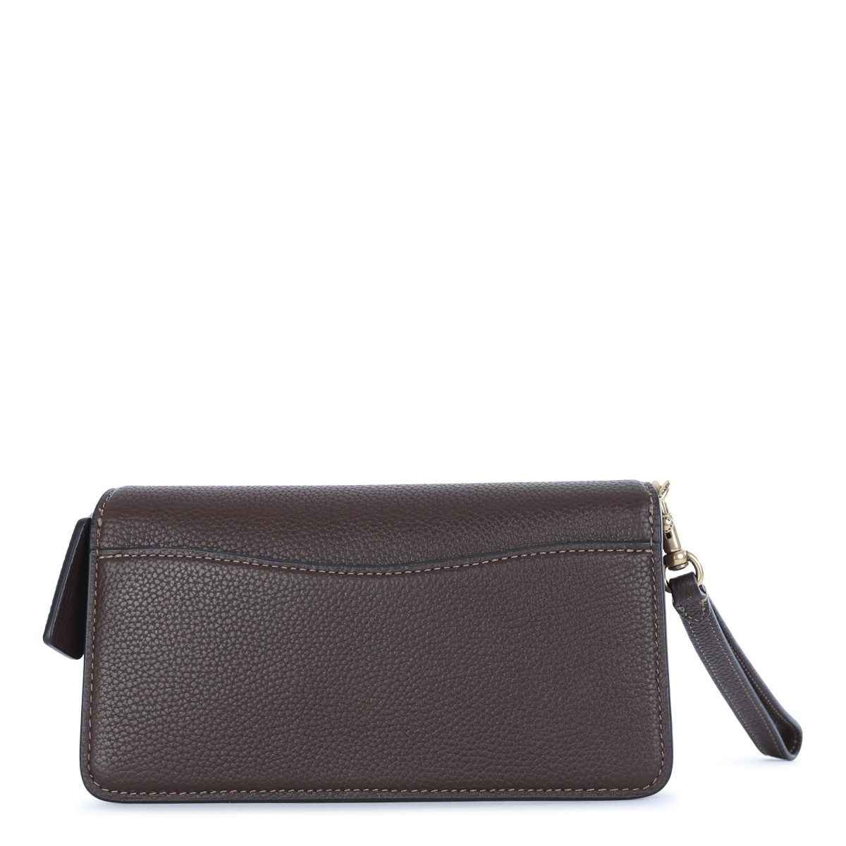 BROWN LEATHER TABBY CROSSBODY BAG