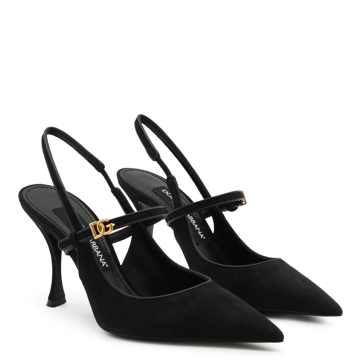 BLACK LEATHER PUMPS