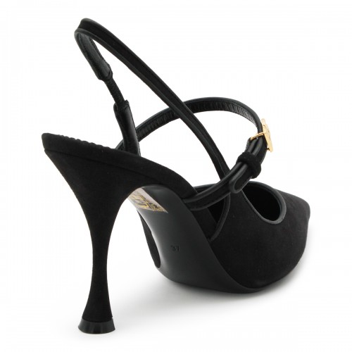 BLACK LEATHER PUMPS