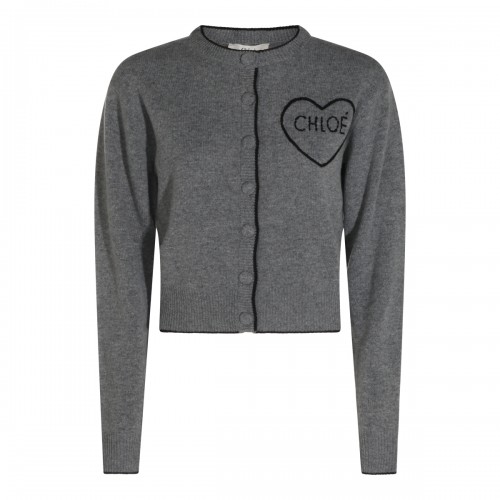 GREY WOOL KNITWEAR