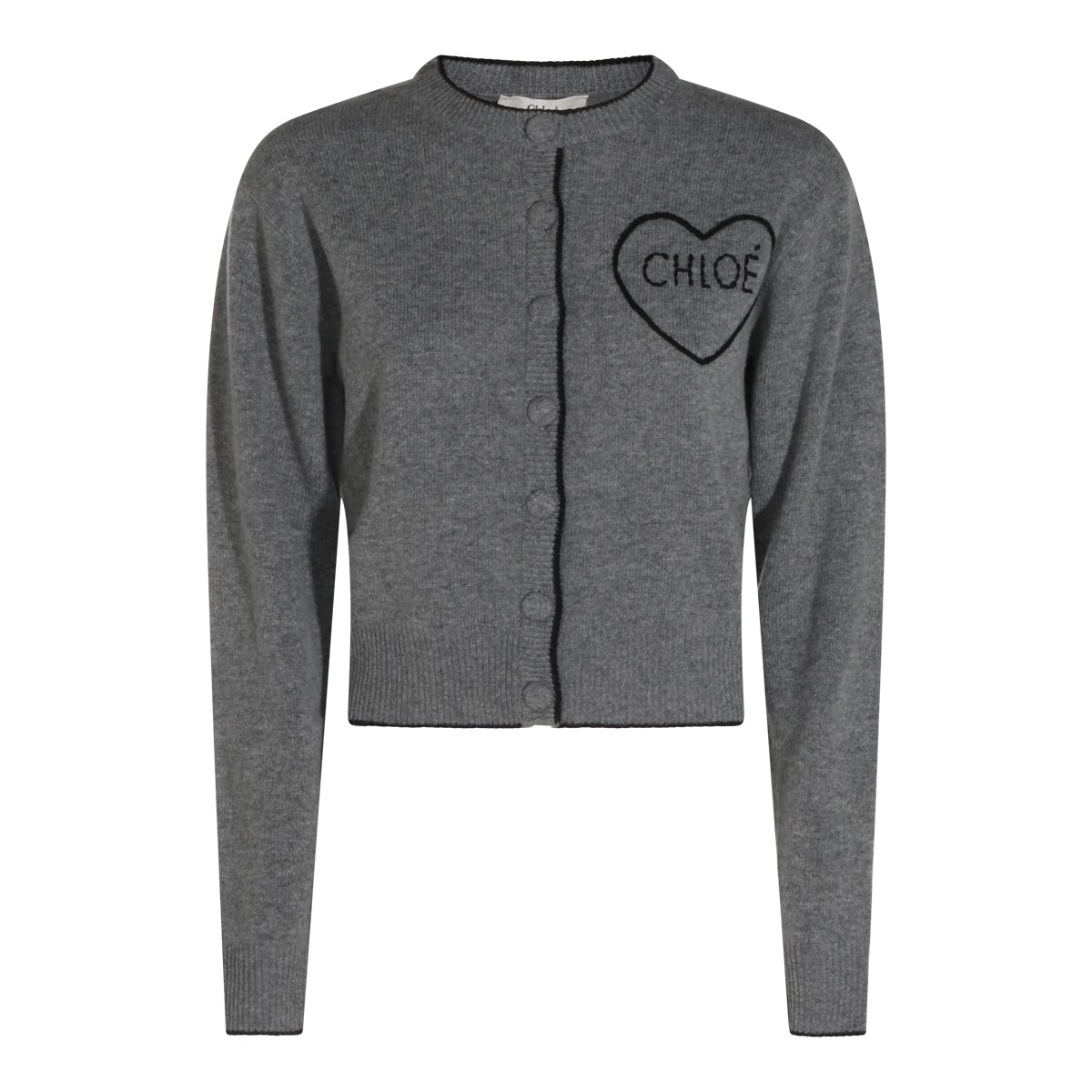 GREY WOOL KNITWEAR