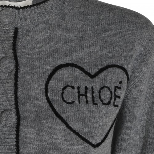 GREY WOOL KNITWEAR