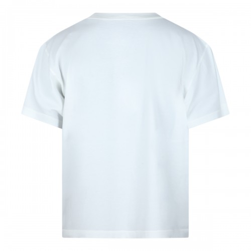WHITE COTTON LOGO T-SHIRT 2