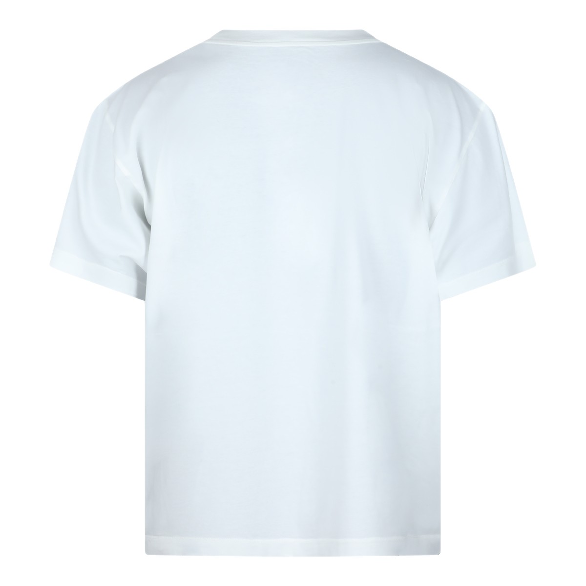 WHITE COTTON LOGO T-SHIRT
