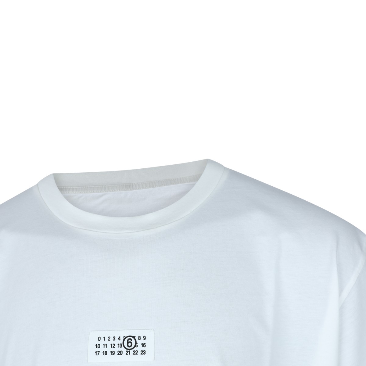 WHITE COTTON LOGO T-SHIRT