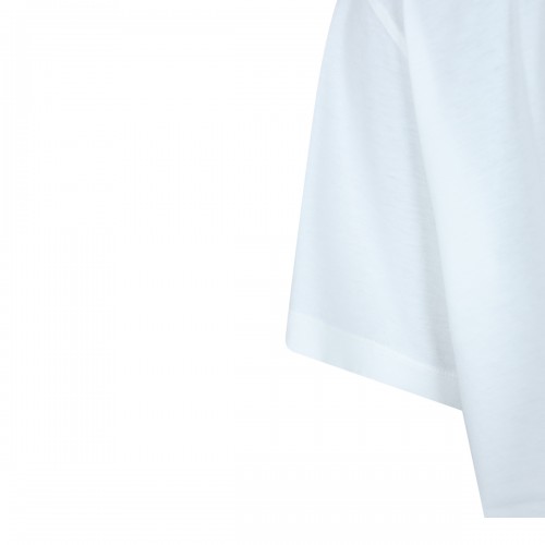 WHITE COTTON LOGO T-SHIRT