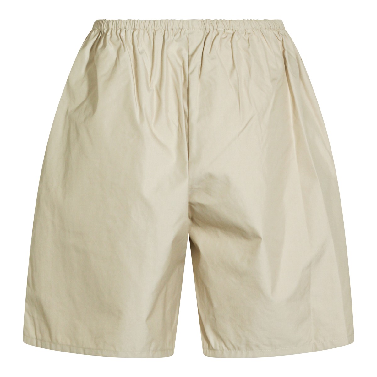 BEIGE COTTON SHORTS