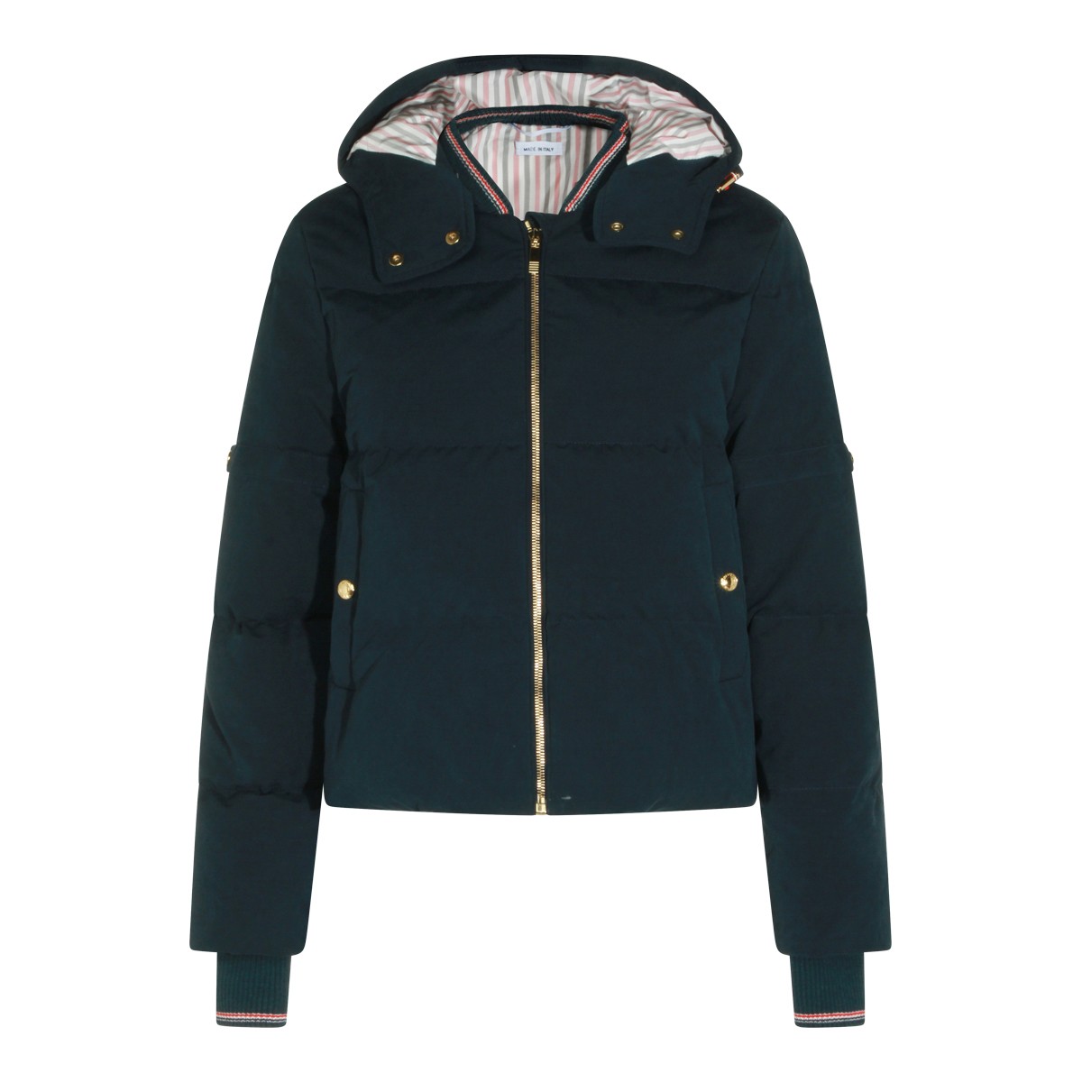 DARK BLUE COTTON DOWN JACKET