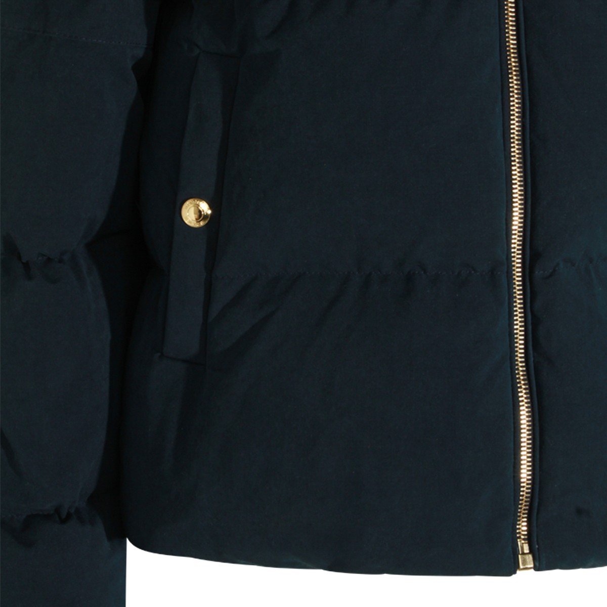 DARK BLUE COTTON DOWN JACKET