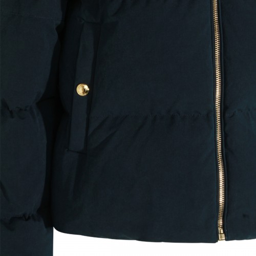 DARK BLUE COTTON DOWN JACKET