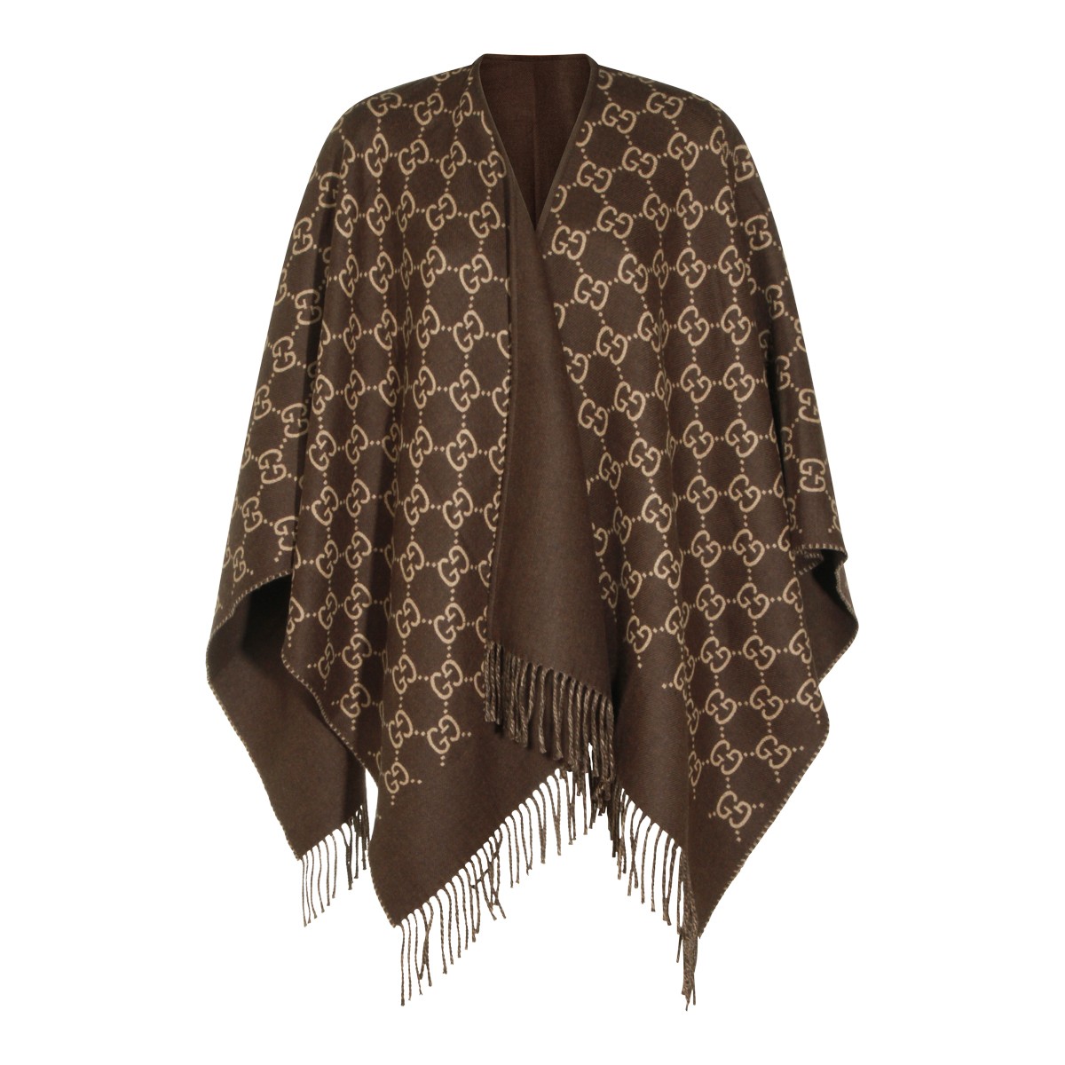 BROWN WOOL SCARF