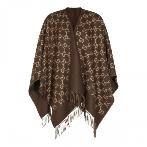 BROWN WOOL SCARF