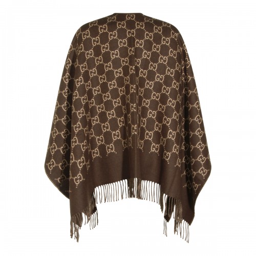 BROWN WOOL SCARF