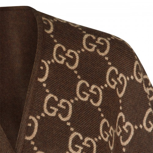 BROWN WOOL SCARF