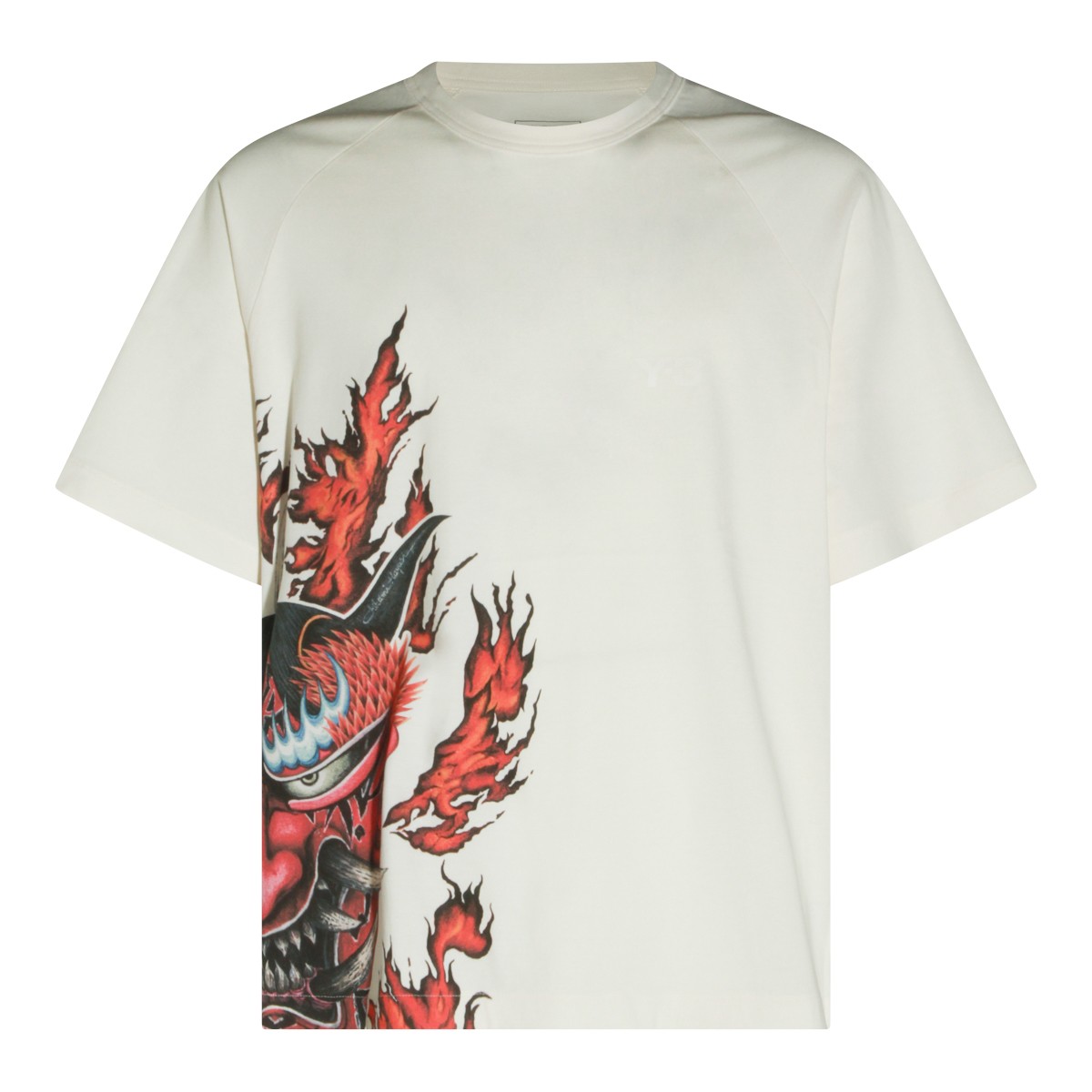 WHITE COTTON T-SHIRT