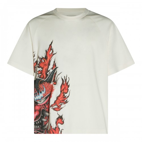 WHITE COTTON T-SHIRT