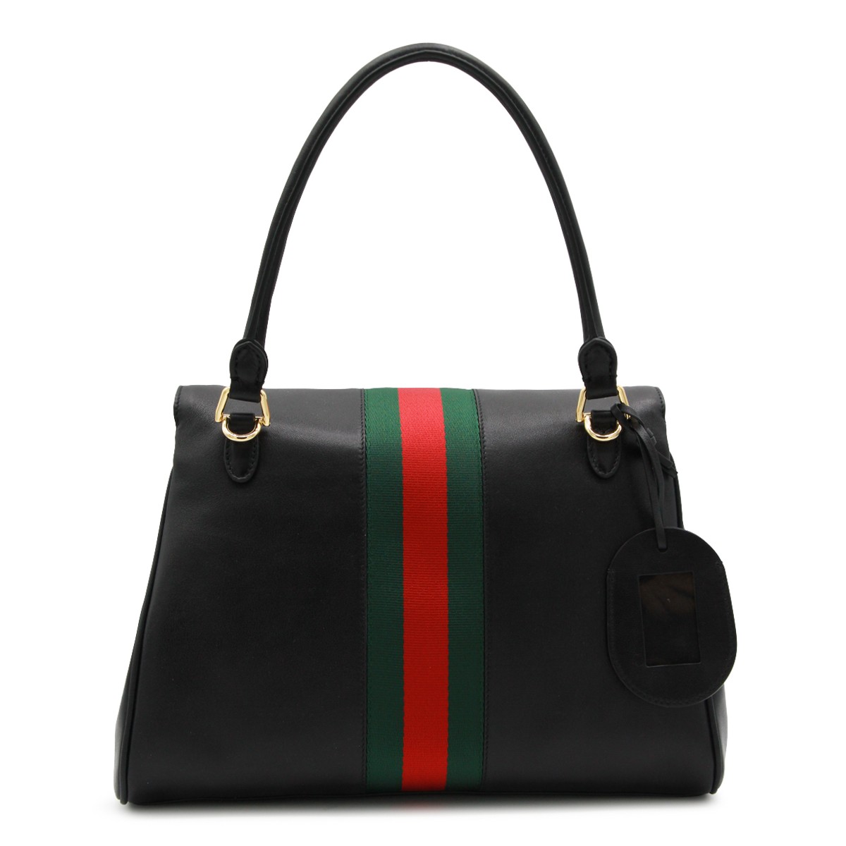BLACK LEATHER HORSEBIT WEB PAPARAZZO...