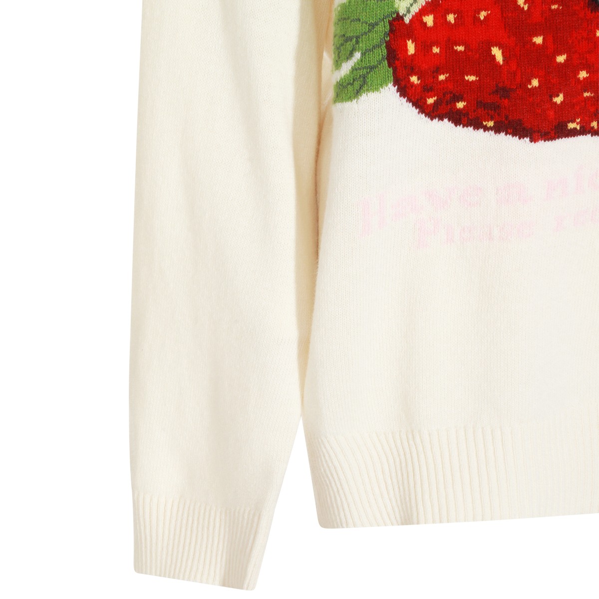 EGRET WOOL BLEND SWEATER