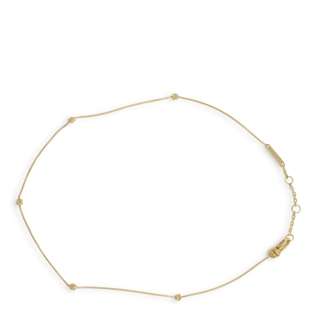 YELLOW GOLD STERLING SILVER NECKLACE