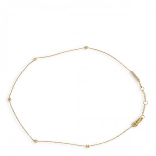 YELLOW GOLD STERLING SILVER NECKLACE