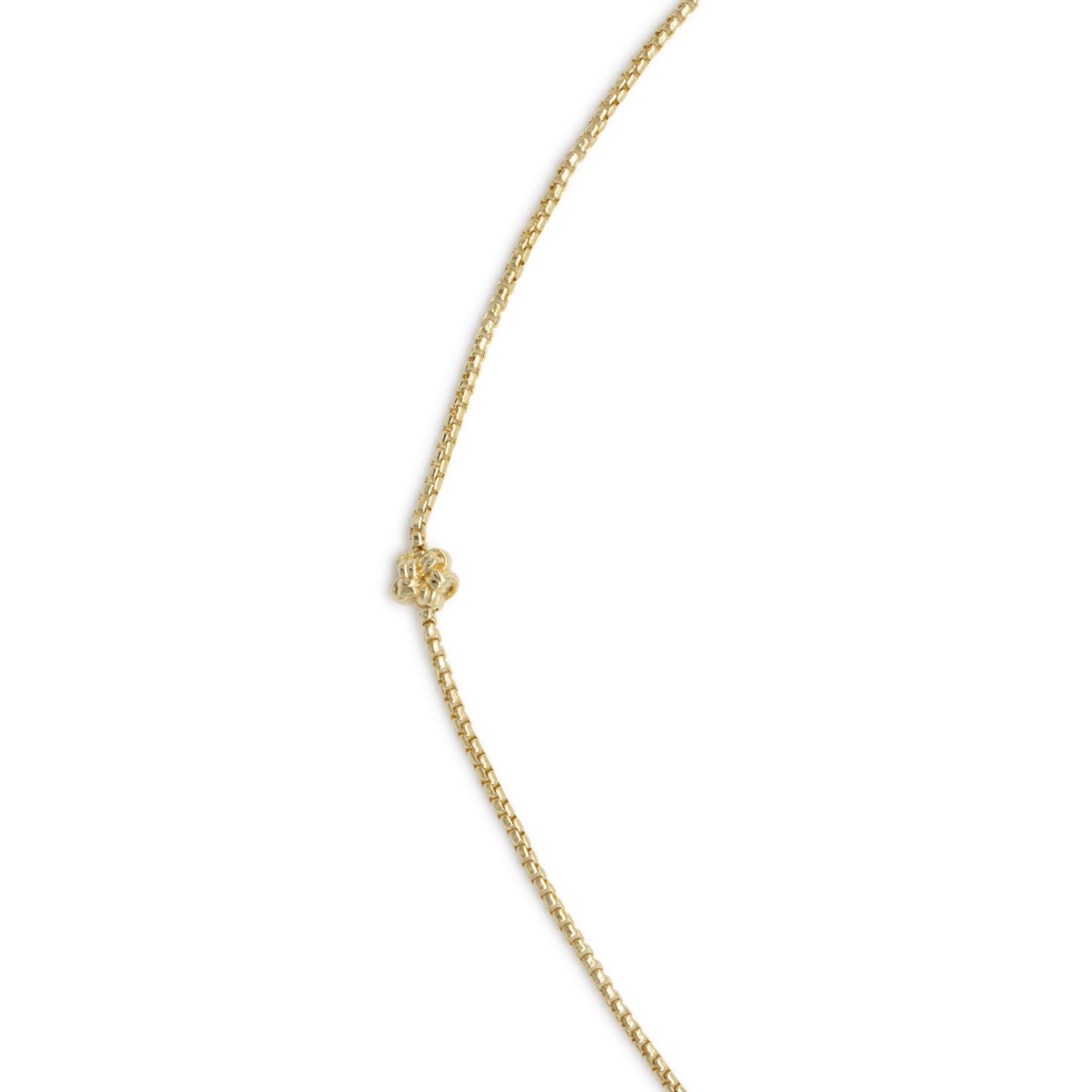 YELLOW GOLD STERLING SILVER NECKLACE