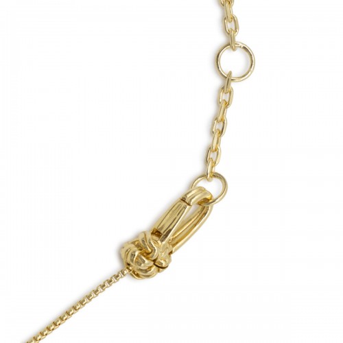YELLOW GOLD STERLING SILVER NECKLACE