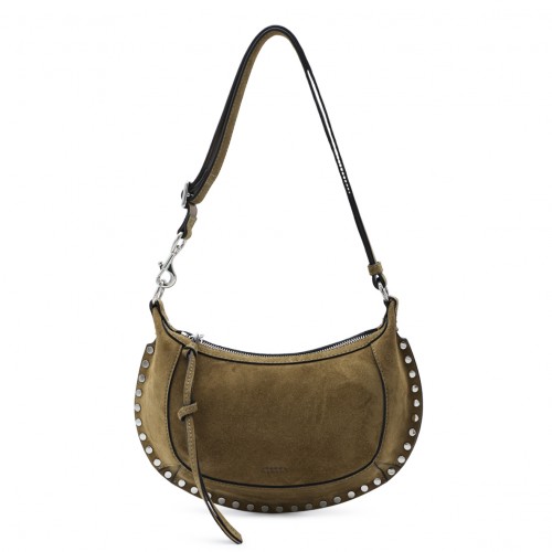 TAUPE SUEDE OSKAN CROSSBODY BAG
