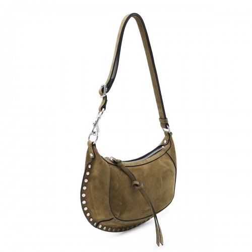 TAUPE SUEDE OSKAN CROSSBODY BAG